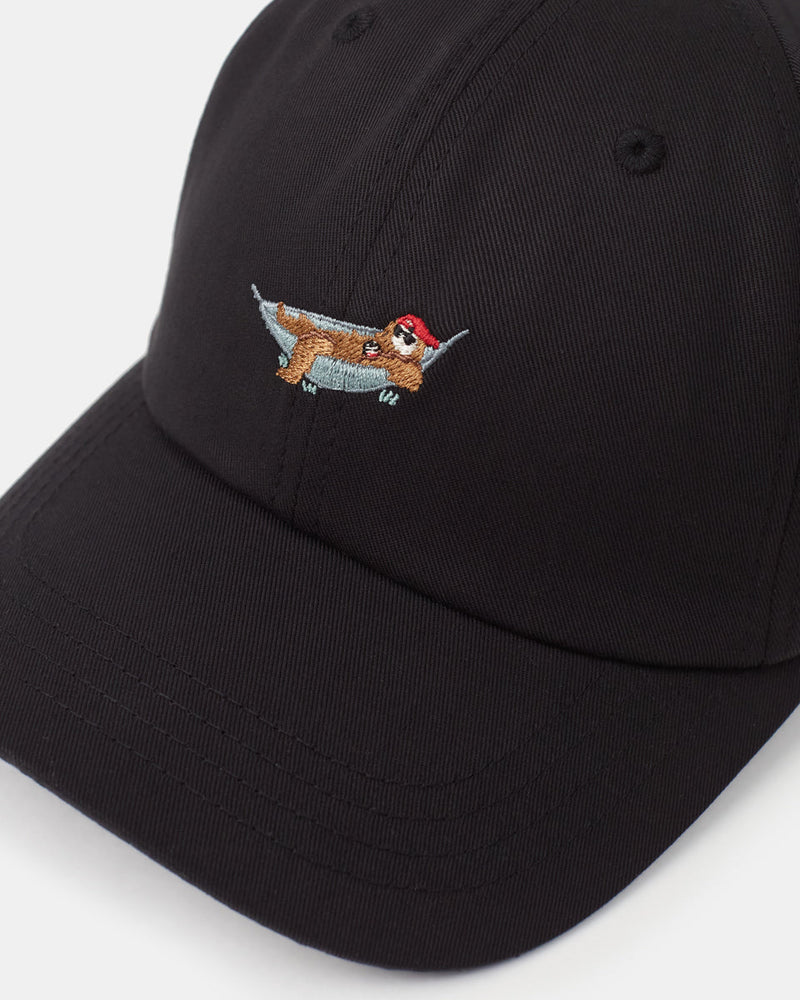 Black-Adjustable-Graphic-Baseball-Cap