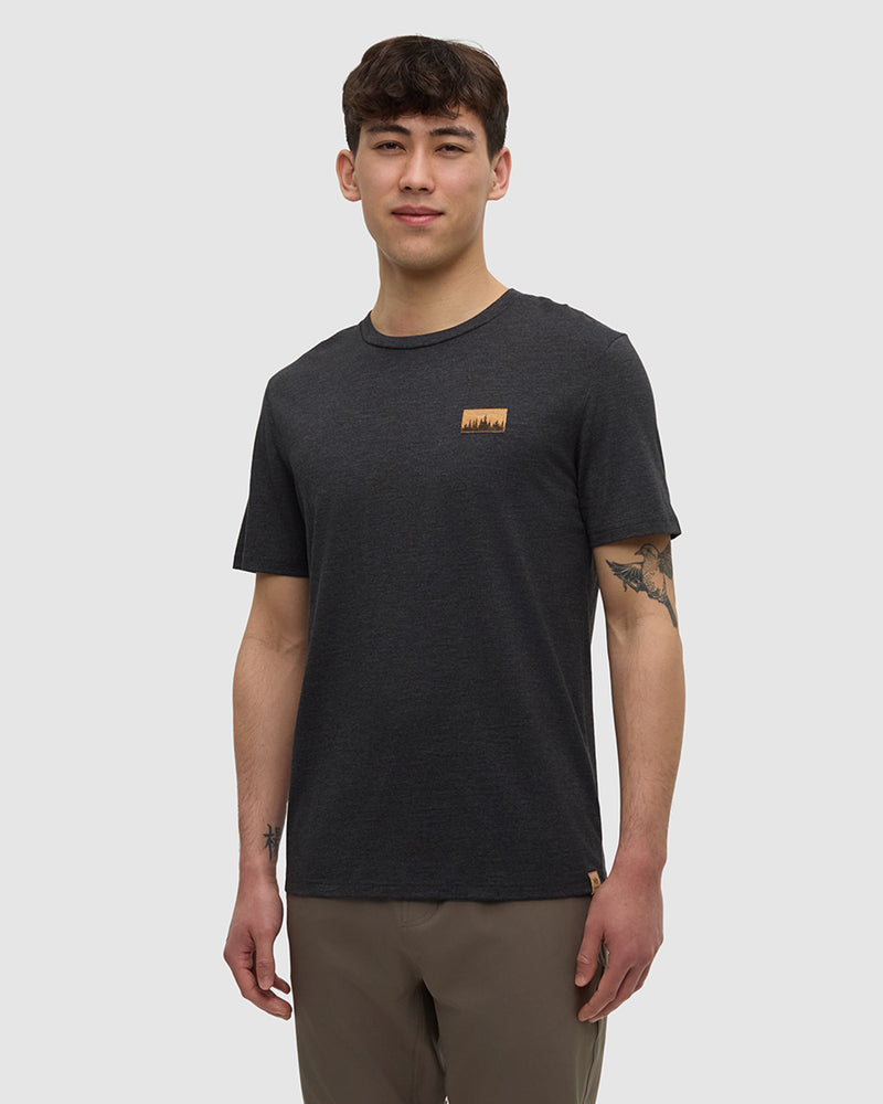 Black-Crew-Neck-Graphic-Shortsleeve-T-Shirt
