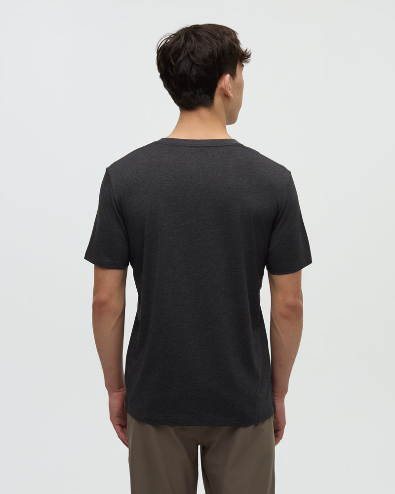 Black-Crew-Neck-Graphic-Shortsleeve-T-Shirt