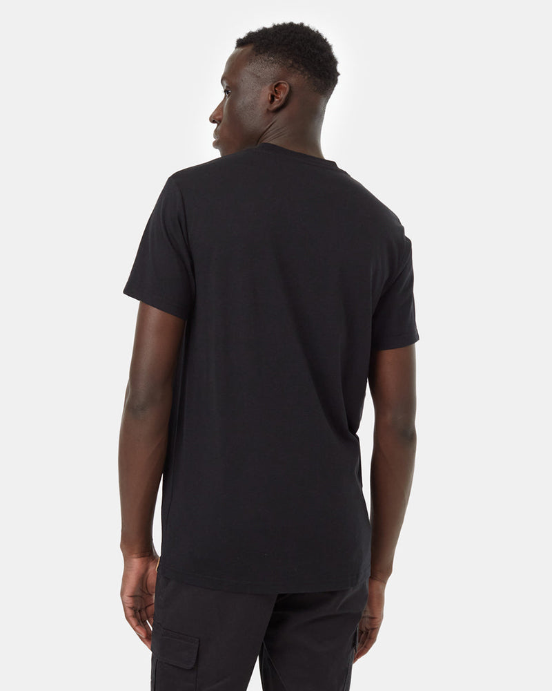 Black-Crew-Neck-Short-Sleeve-Graphic-T-Shirt