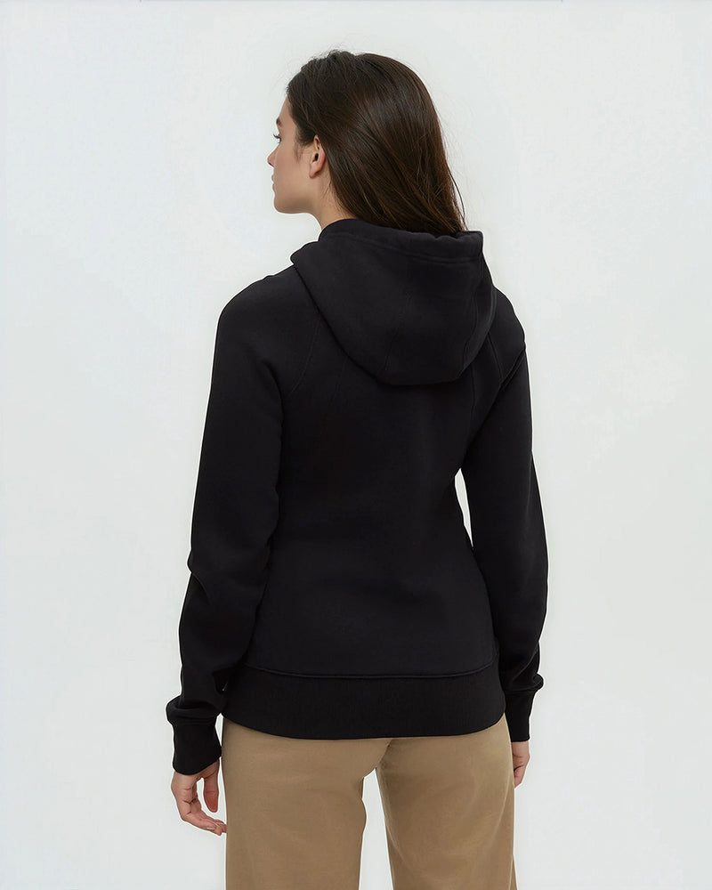 Black-Regular-Fit-Rib-Panel-Raglan-Zip-Hoodie