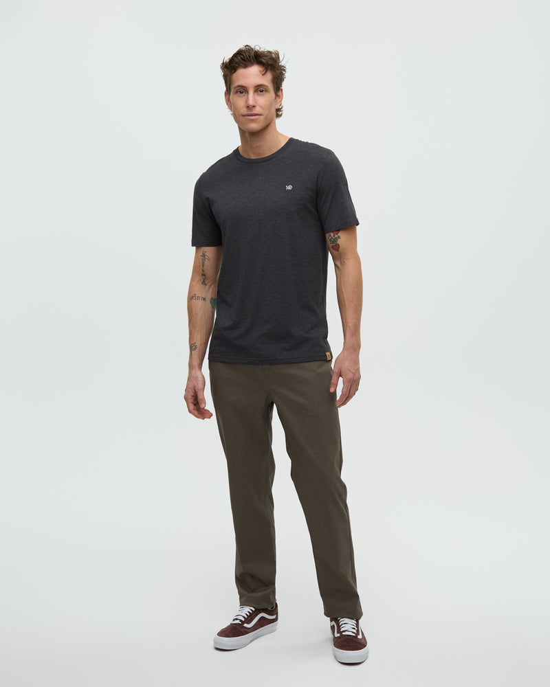 Black-Regular-Fit-Crew-Neck-T-shirt