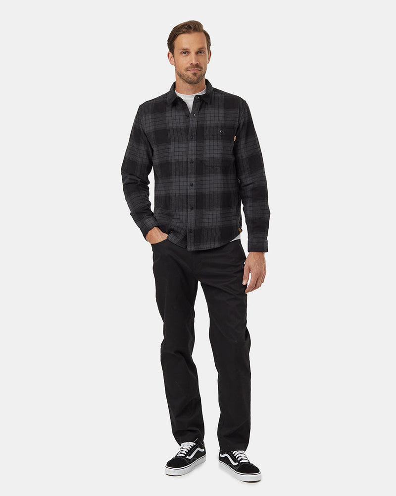 Black-Mens-Longsleeve-Button-Down