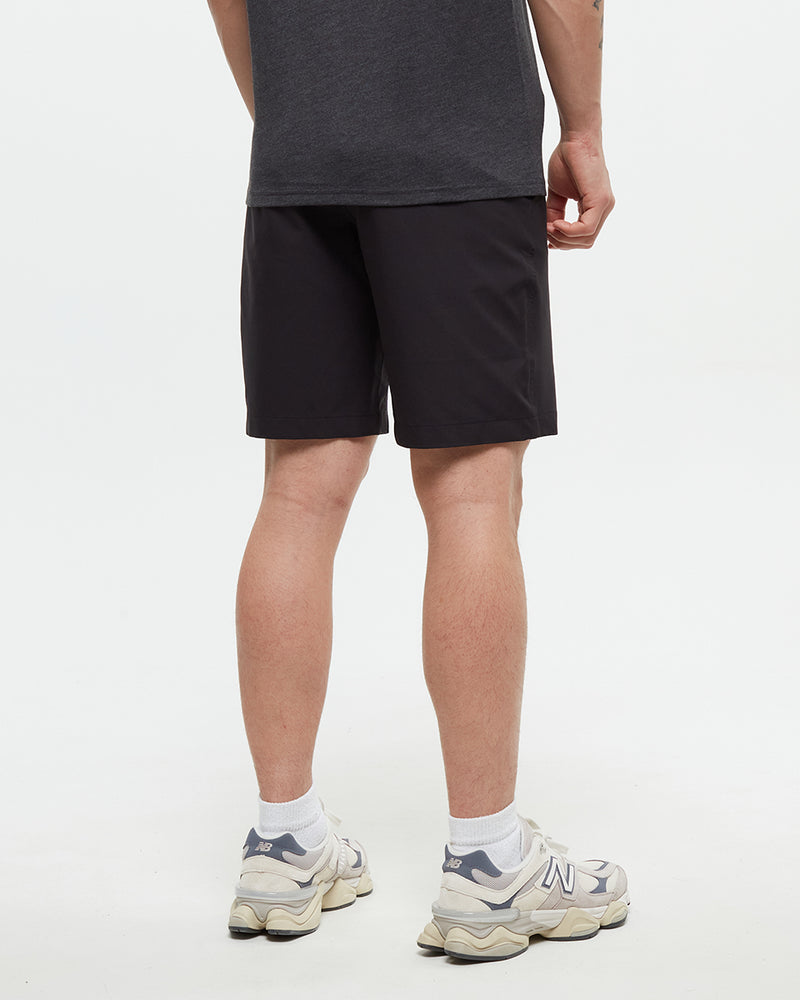 Black-Mens-Recycled-Polyester-Sport-Shorts