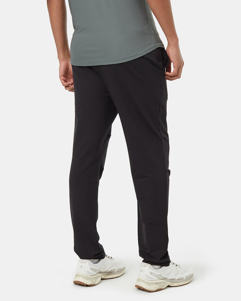 Black-Mid-Rise-Full-Length-Tapered-Lightweight-Pants