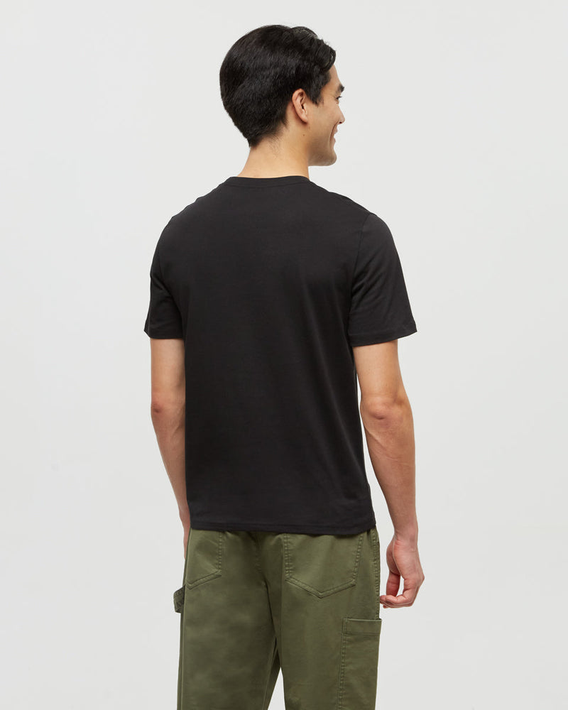 Black-Printed-Graphic-TreeBlend-T-Shirt