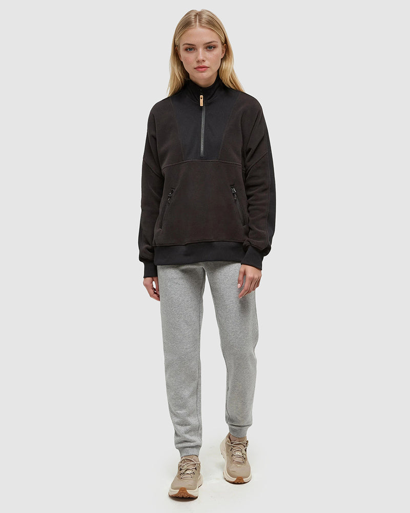 Black-Recycled-MicroFleece-Half-Zip