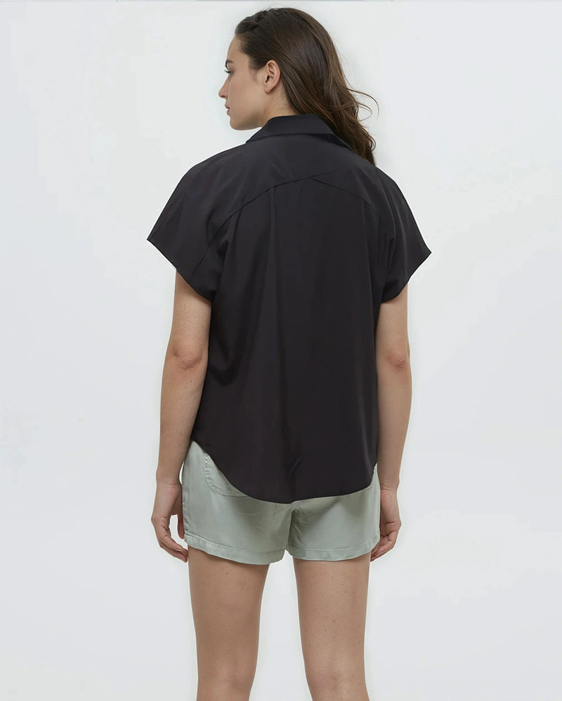 Black-Regular-Fit-Button-Up-Shirt