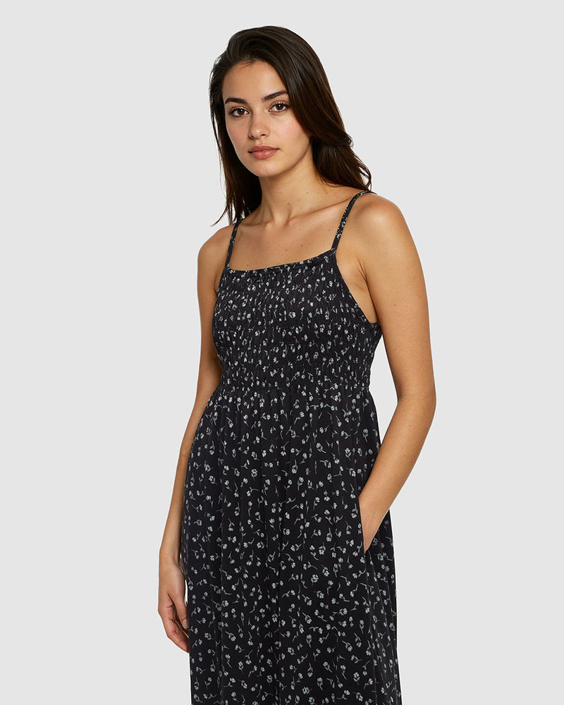 Black-TreeBlend-Sleeveless-Smocked-Dress