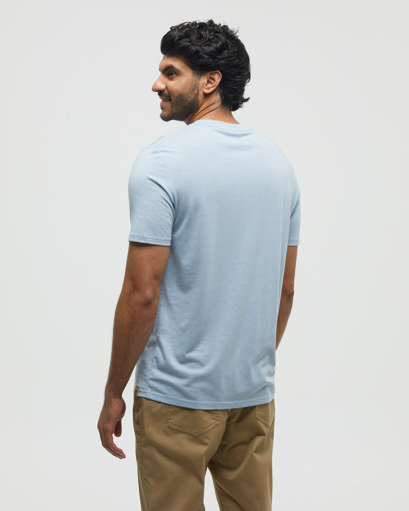 Blue-Crew-Neck-Graphic-Shortsleeve-T-Shirt