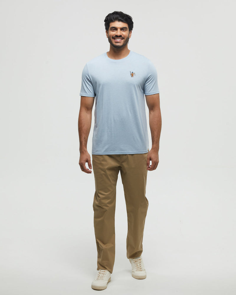 Blue-Crew-Neck-Graphic-Shortsleeve-T-Shirt