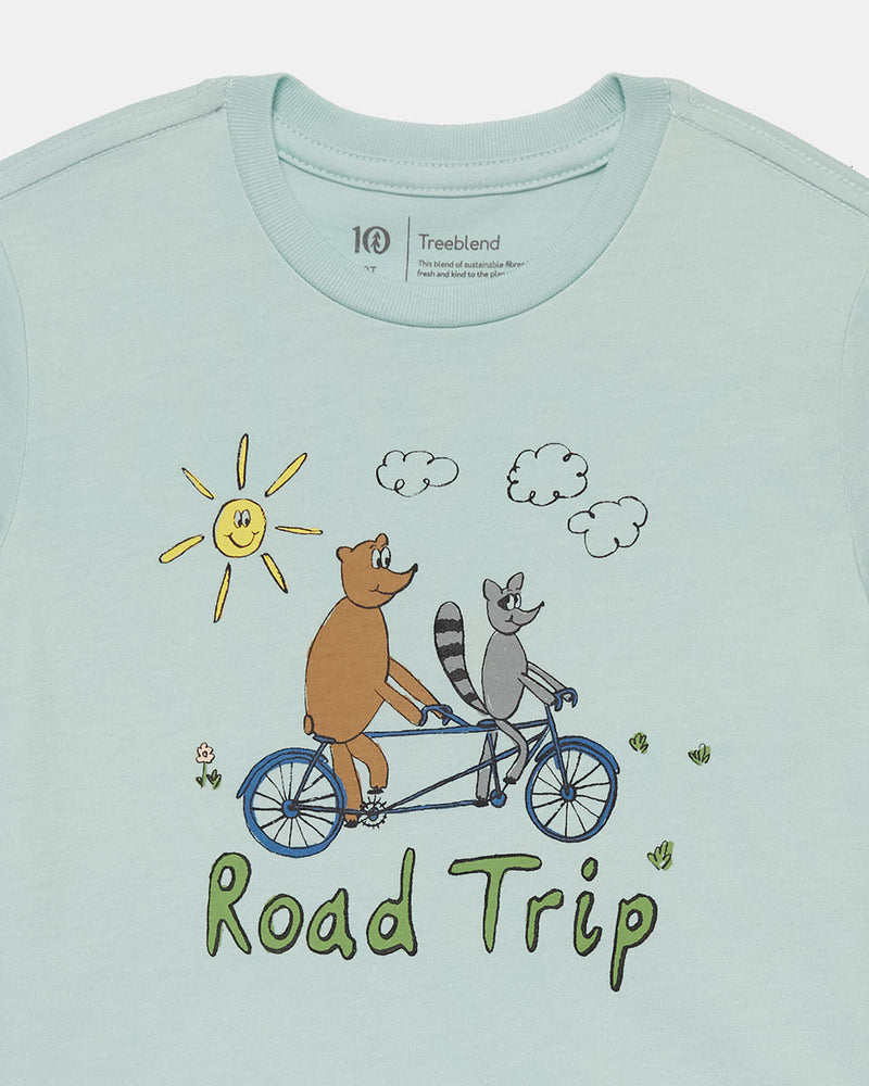 Blue-Eco-Friendly-Crew-Neck-Graphic-T-Shirt