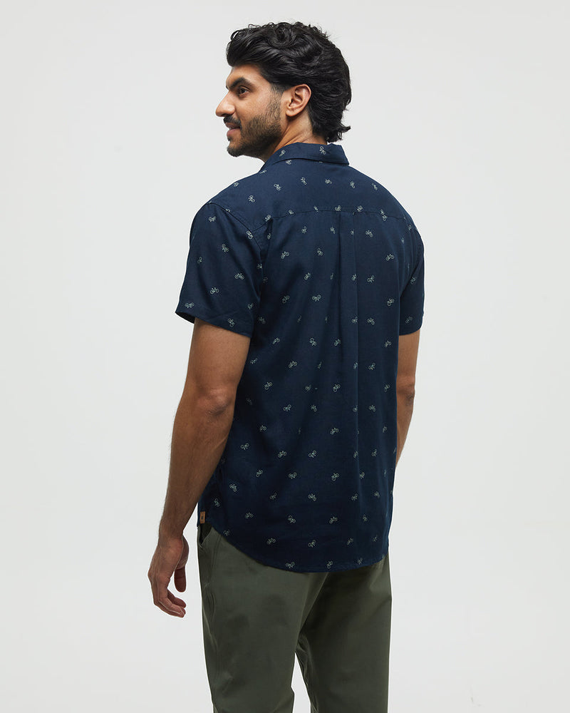 Blue-Hemp-Button-Up-Shortsleeve-Shirt