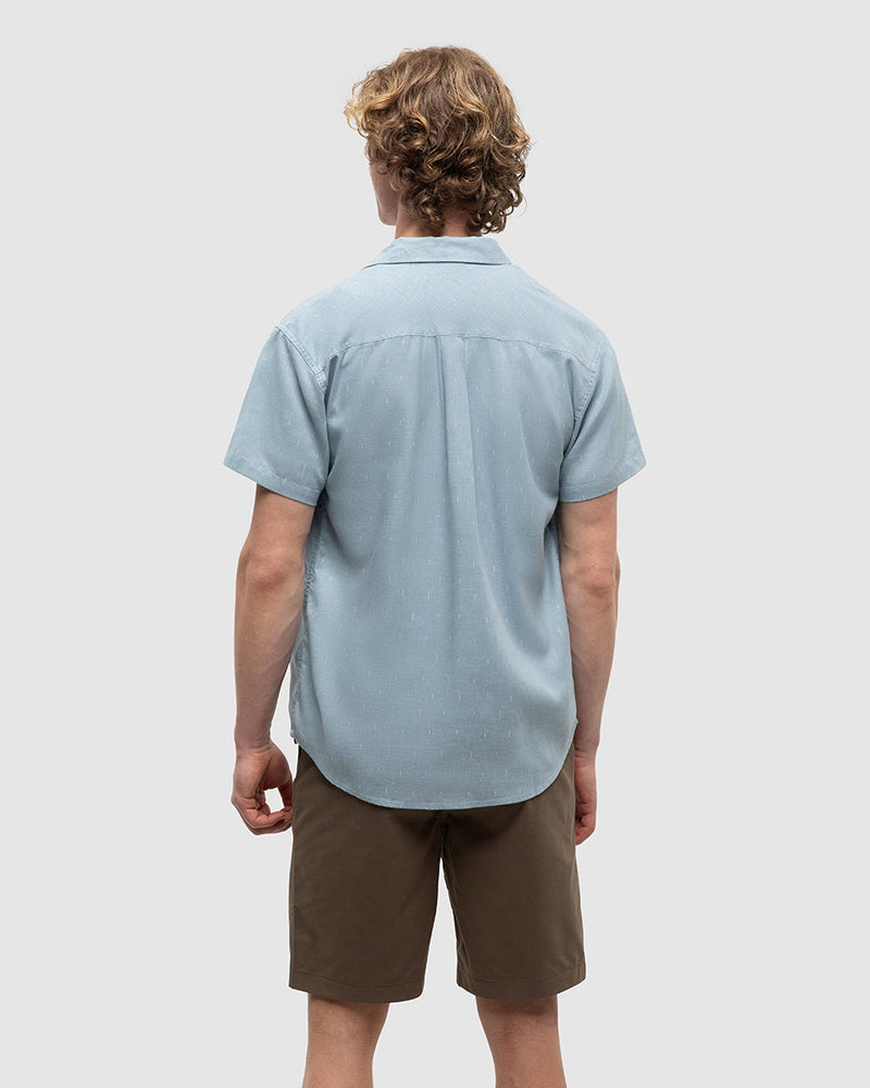 Blue-Hemp-Button-Up-Shortsleeve-Shirt