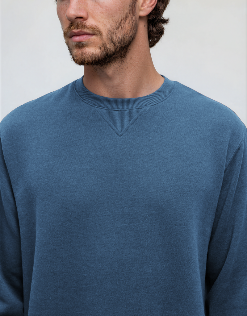 Blue-Men_s-Fleece-Crew-Sweatshirt