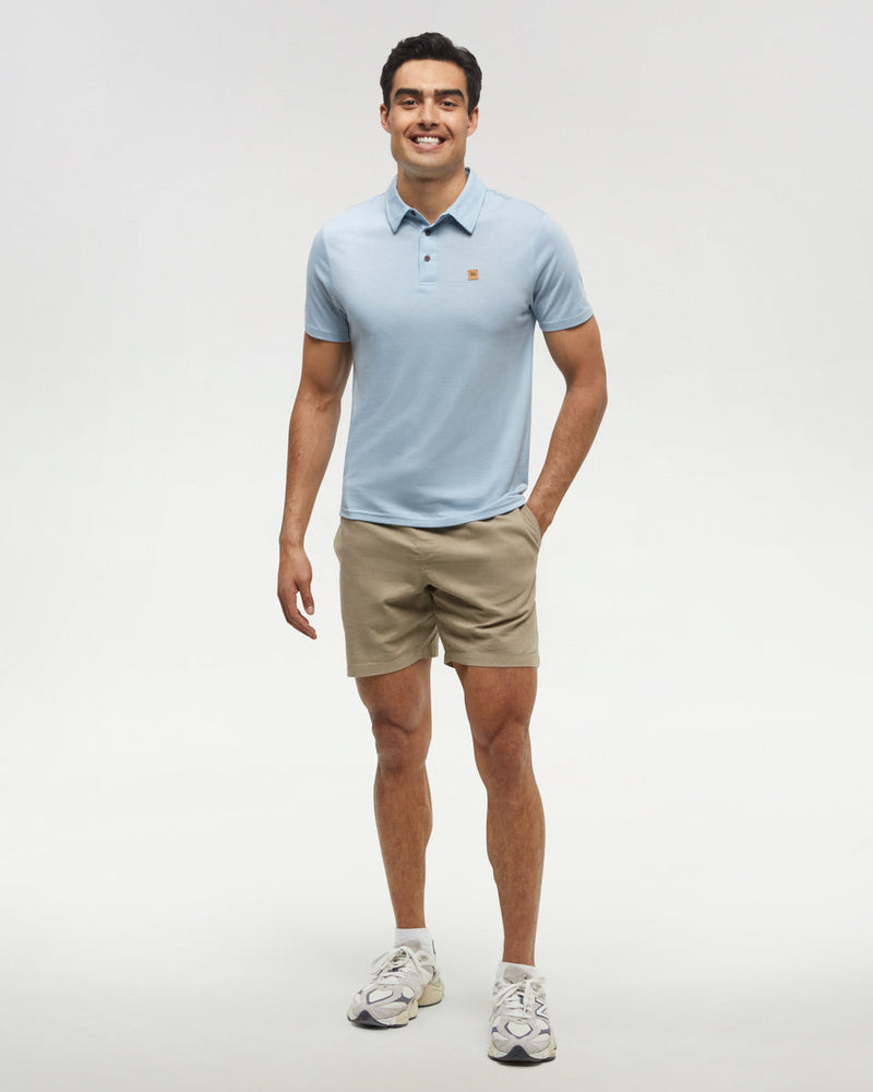 Blue-Mens-Short-Sleeve-Polo-Neck-T-Shirt