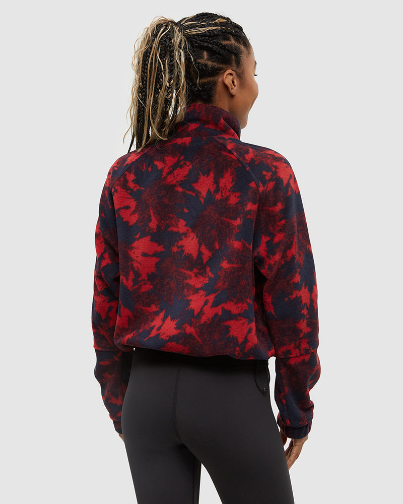 Blue-Recycled-Polyester-Mock-Neck-Full-Zip