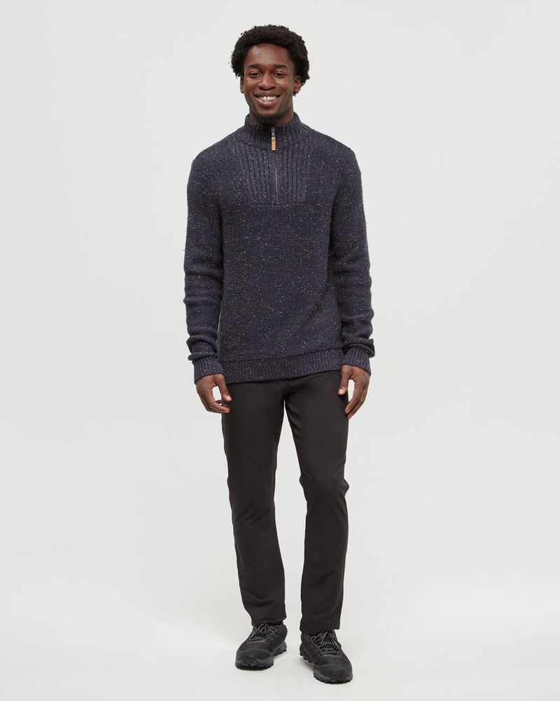 Blue-Regular-Organic-Cotton-Fleck-Half-Zip