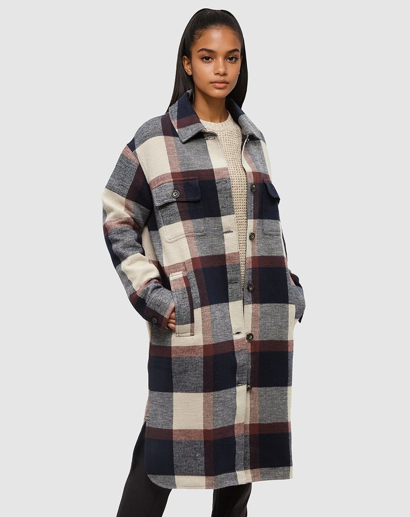 Blue-Relaxed-Fit-Knee-Length-Long-Jacket