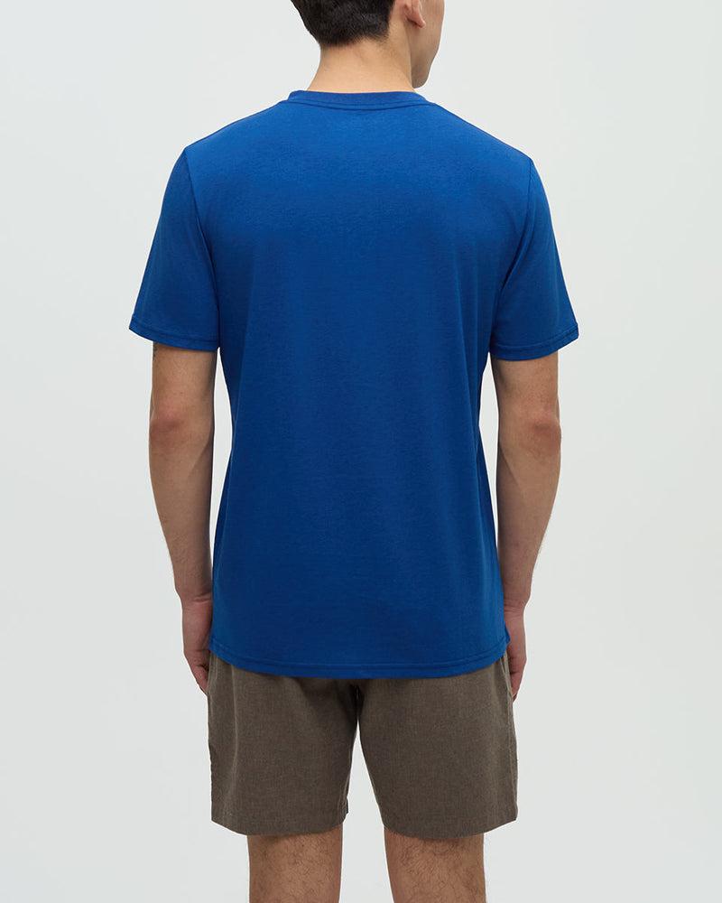 Blue-Treeblend-Basic-Shortsleeve-Button-Shirt
