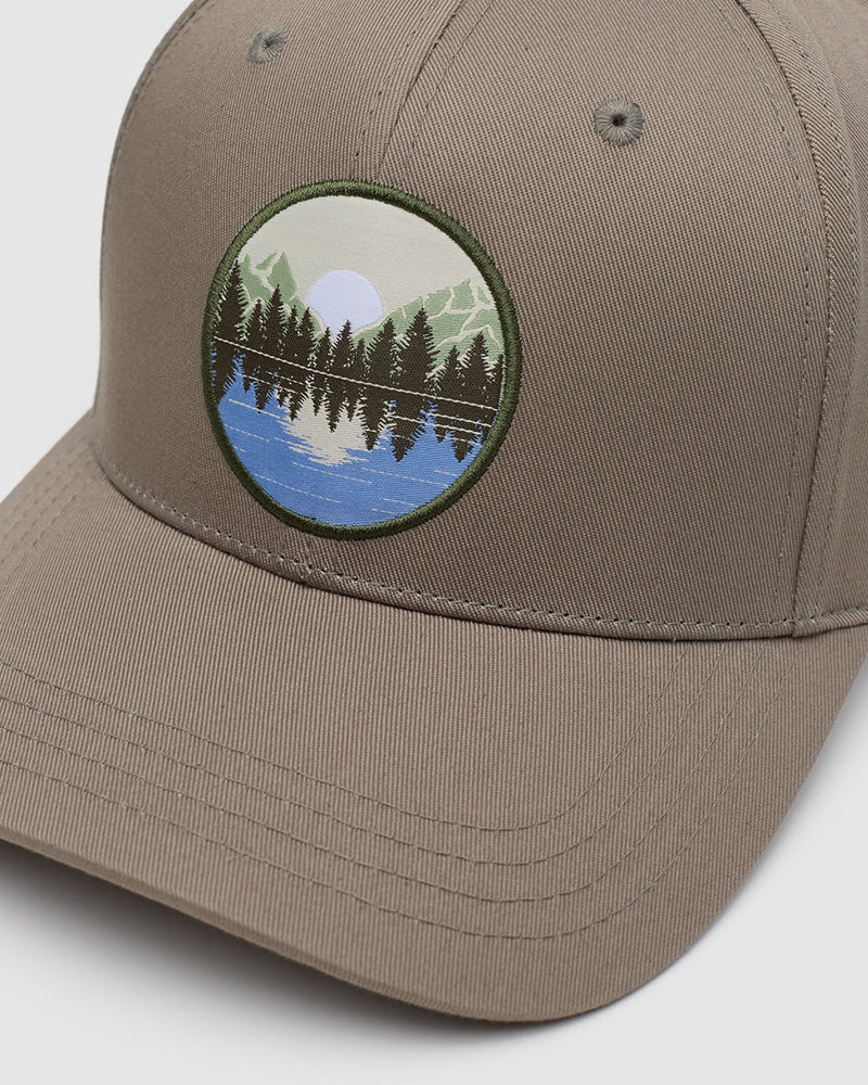 Brown-6-Panel-Medium-Profile-Baseball-Cap