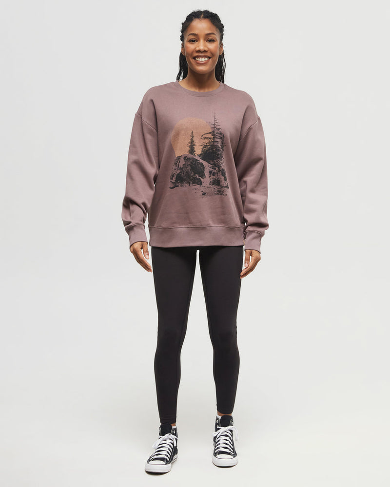 Brown-Crew-Neck-Graphic-Longsleeve-Sweatshirt