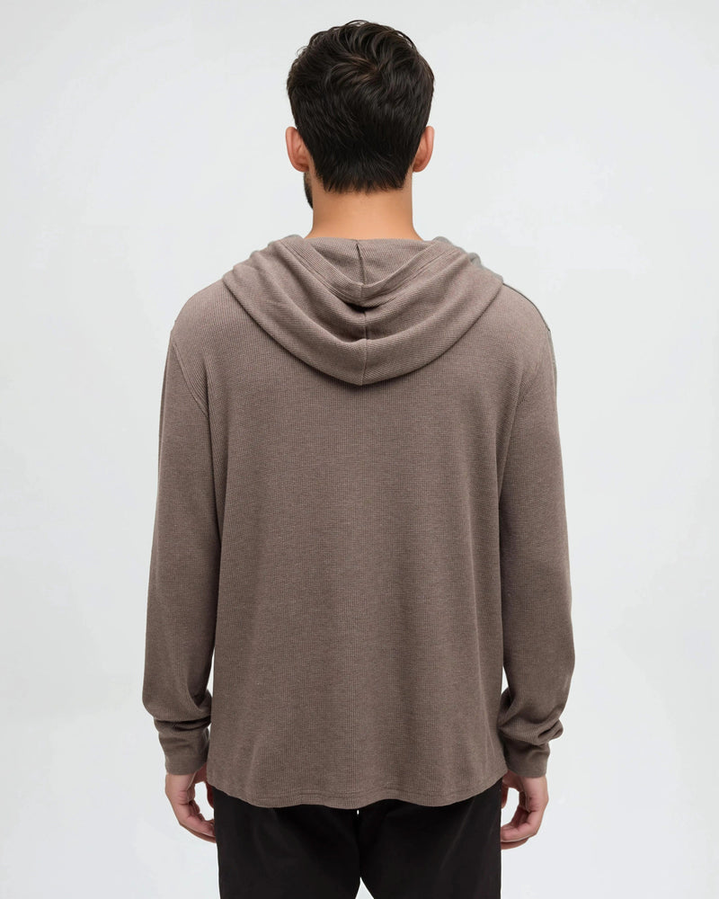 Brown-Men_s-Hooded-TreeWaffle-Long-sleeve