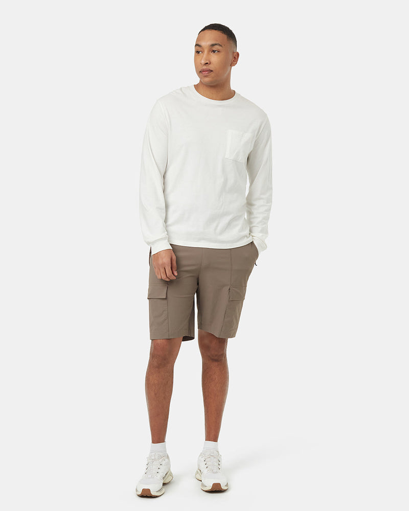 Brown-Mid-Rise-Water-Repellent-Shorts