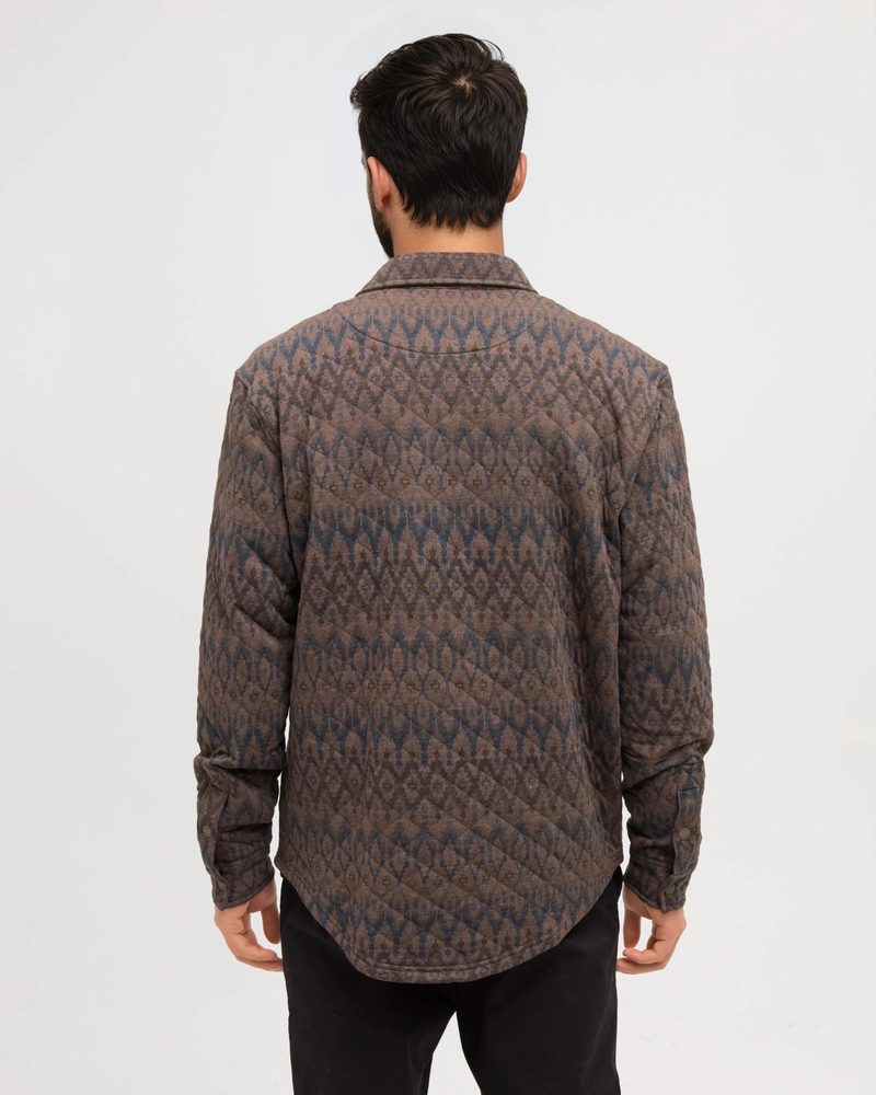 Brown-Quilt-Knit-Regular-Fit-Set-in-Shirt