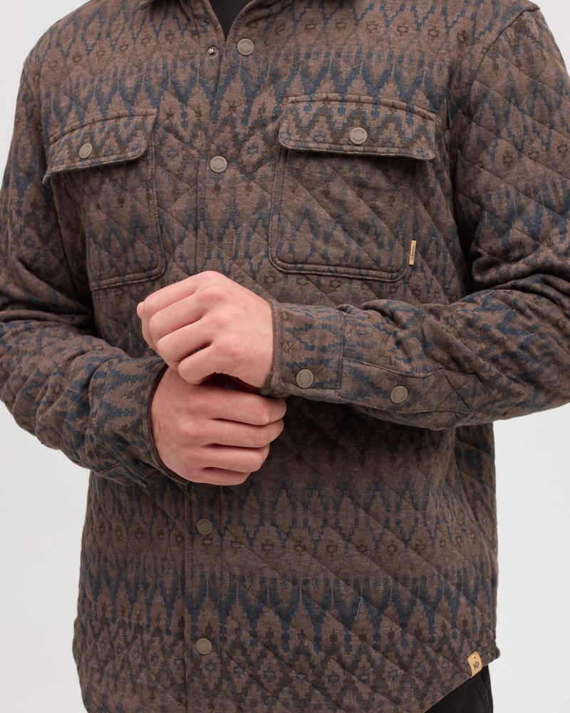 Brown-Quilt-Knit-Regular-Fit-Set-in-Shirt