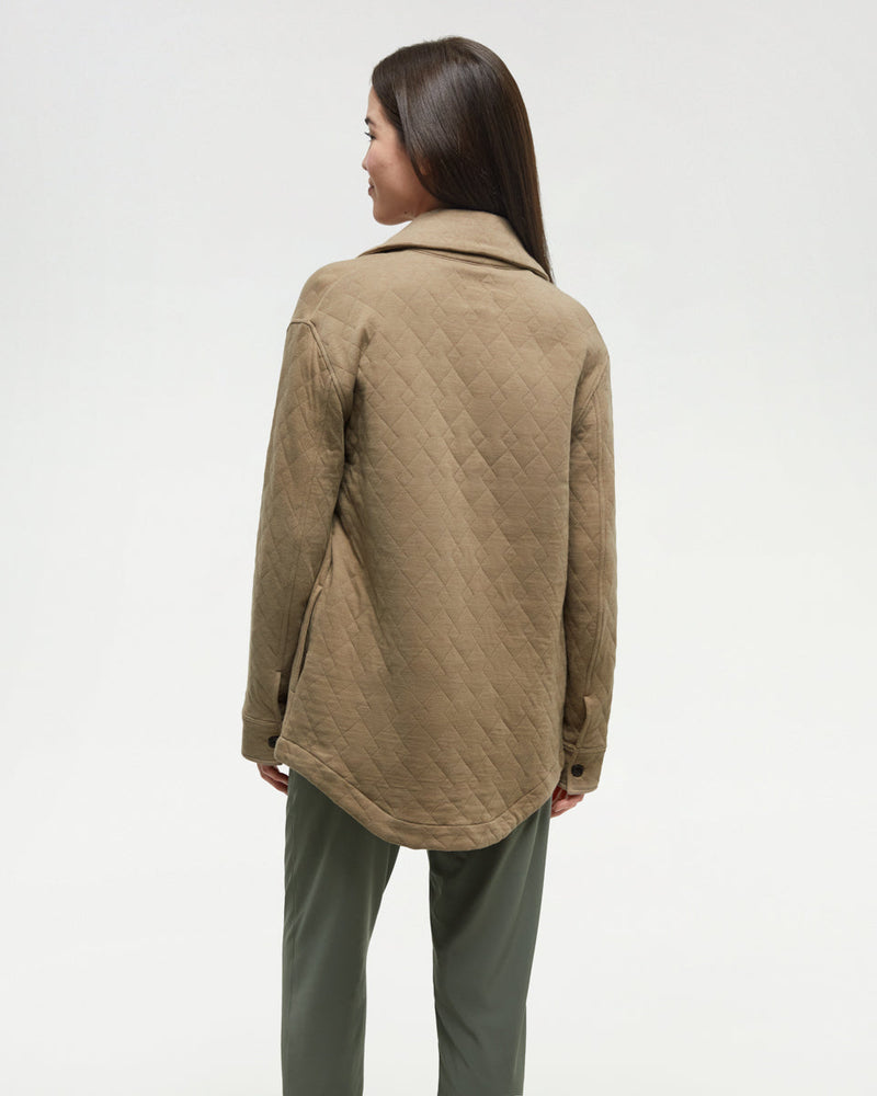 Brown-Quilted-Knit-Relaxed-Fit-Shirt-Jacket