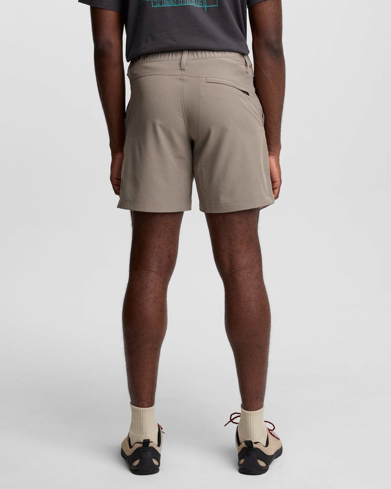 Brown-Stretch-Active-Shorts