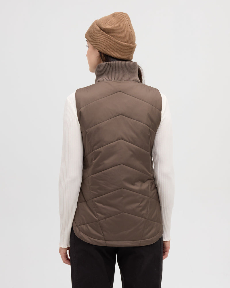 Brown-Women_s-Insulated-Quilted-Vest