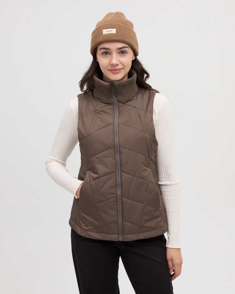 Brown-Women_s-Insulated-Quilted-Vest