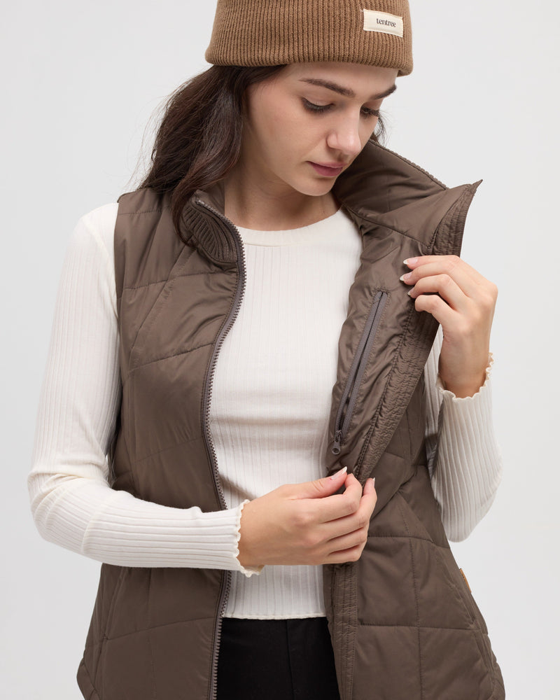 Brown-Women_s-Insulated-Quilted-Vest