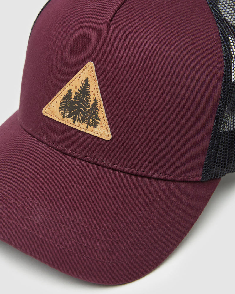 Burgundy-Adjustable-Organic-Cotton-Baseball-Cap