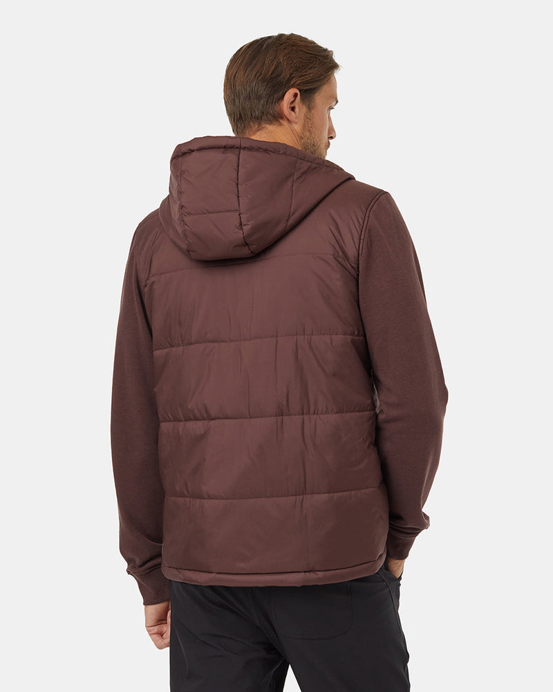 Burgundy-Water-Resistant-Zip-Up-Hoodie