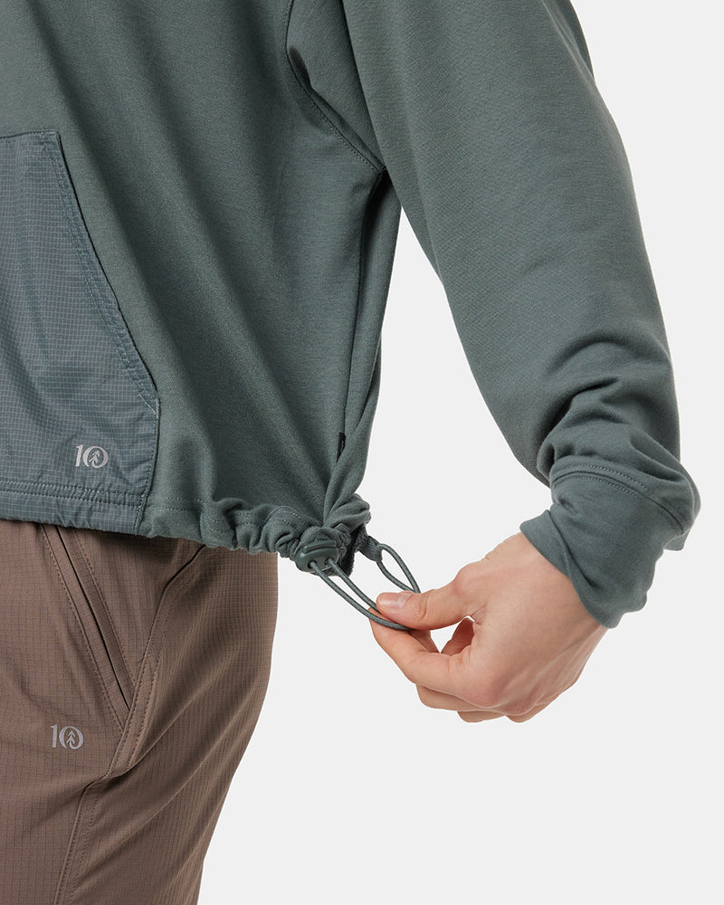 Green-Contrast-Details-Oversized-Hoodie