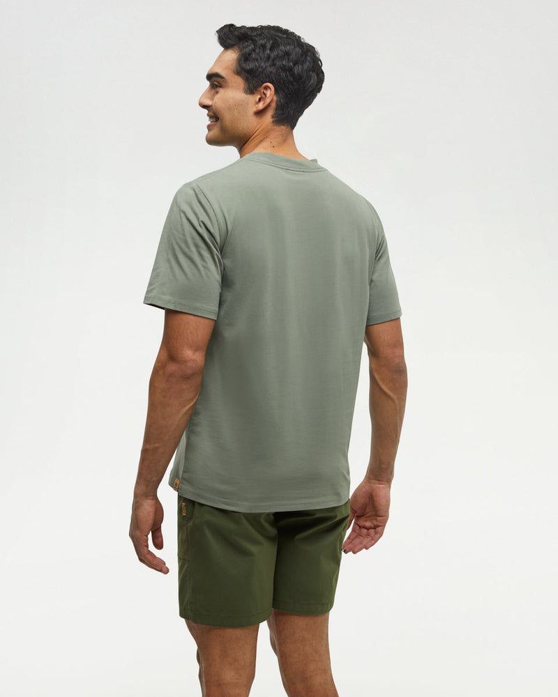 Green-Crew-Neck-Graphic-Shortsleeve-T-Shirt