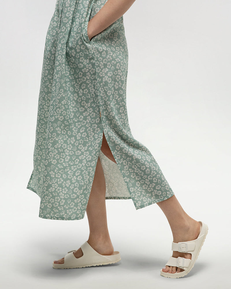 Green-Fit-_-Flare-Tie-Front-Maxi-Dress