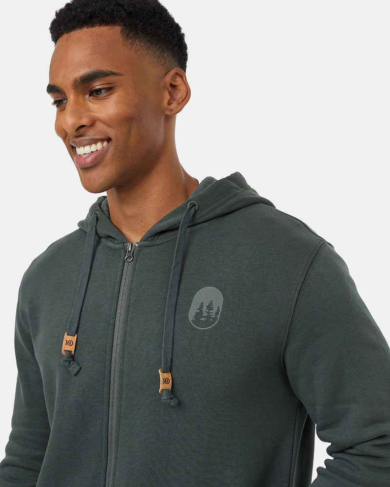 Green-Graphic-Zip-Hoodie