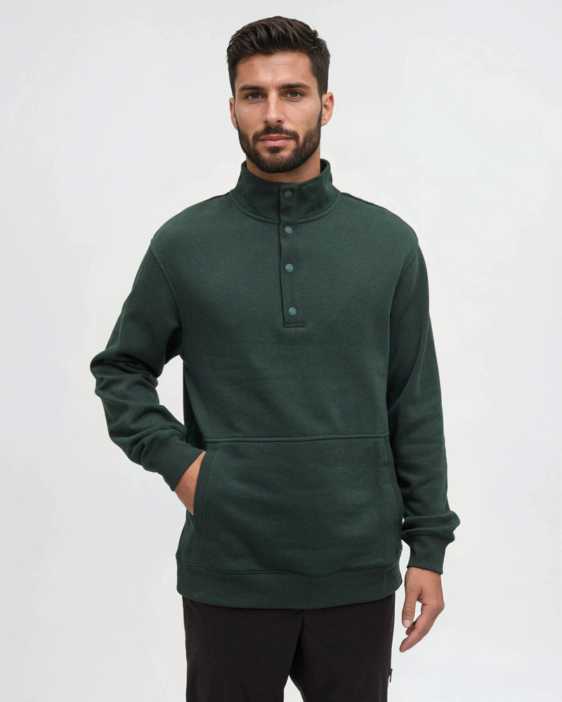 Green-Mens-Snap-TreeFleece-Sweatshirt