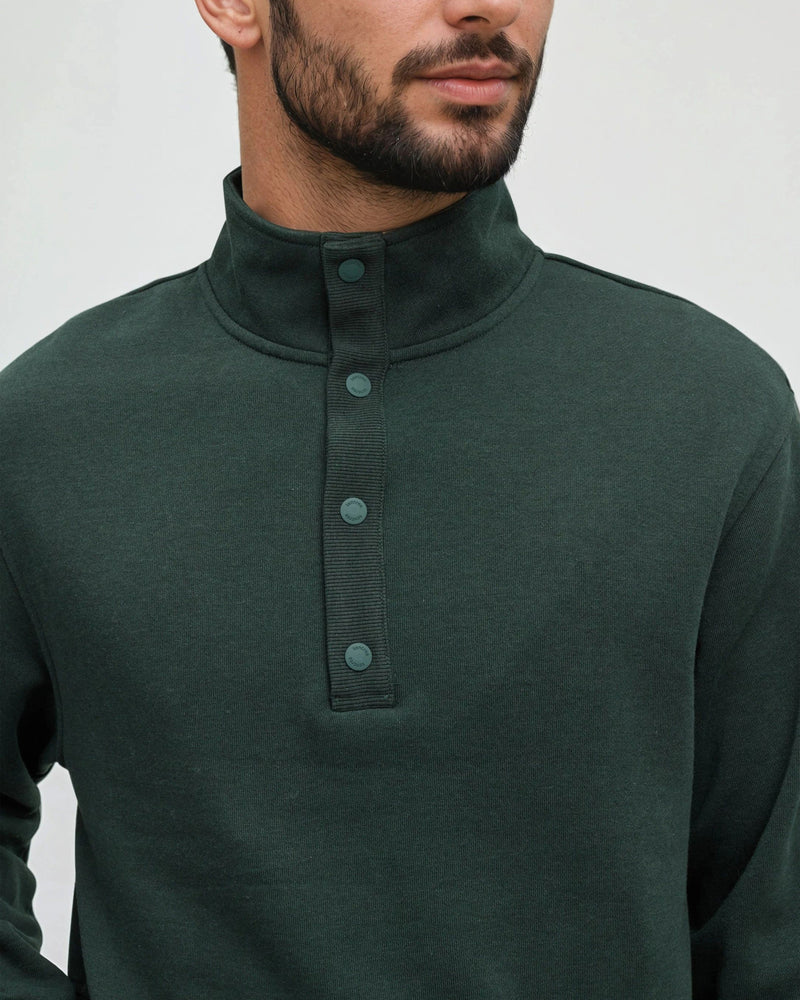 Green-Mens-Snap-TreeFleece-Sweatshirt