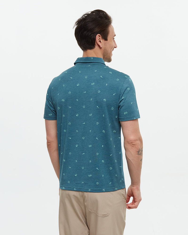 Green-Mens-Short-Sleeve-Polo-Neck-T-Shirt