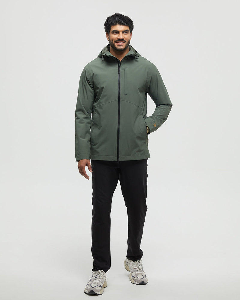 Green-Mens-Waterproof-Rain-Jacket
