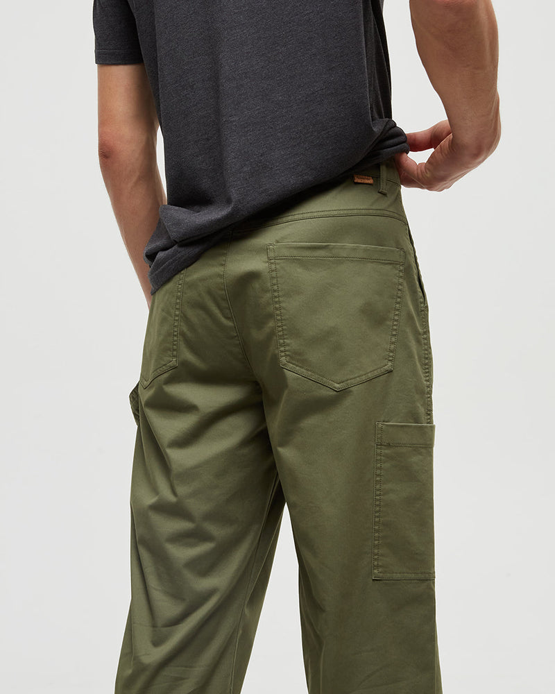 Green-Mid-Rise-Full-Length-Straight-Leg-Pants