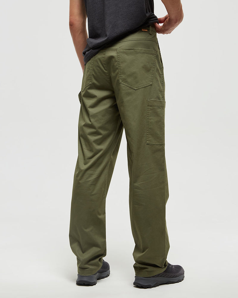 Green-Mid-Rise-Full-Length-Straight-Leg-Pants
