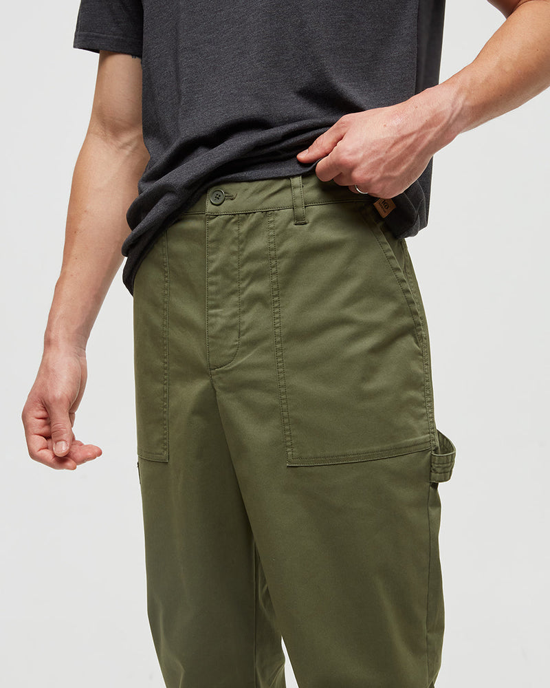 Green-Mid-Rise-Full-Length-Straight-Leg-Pants