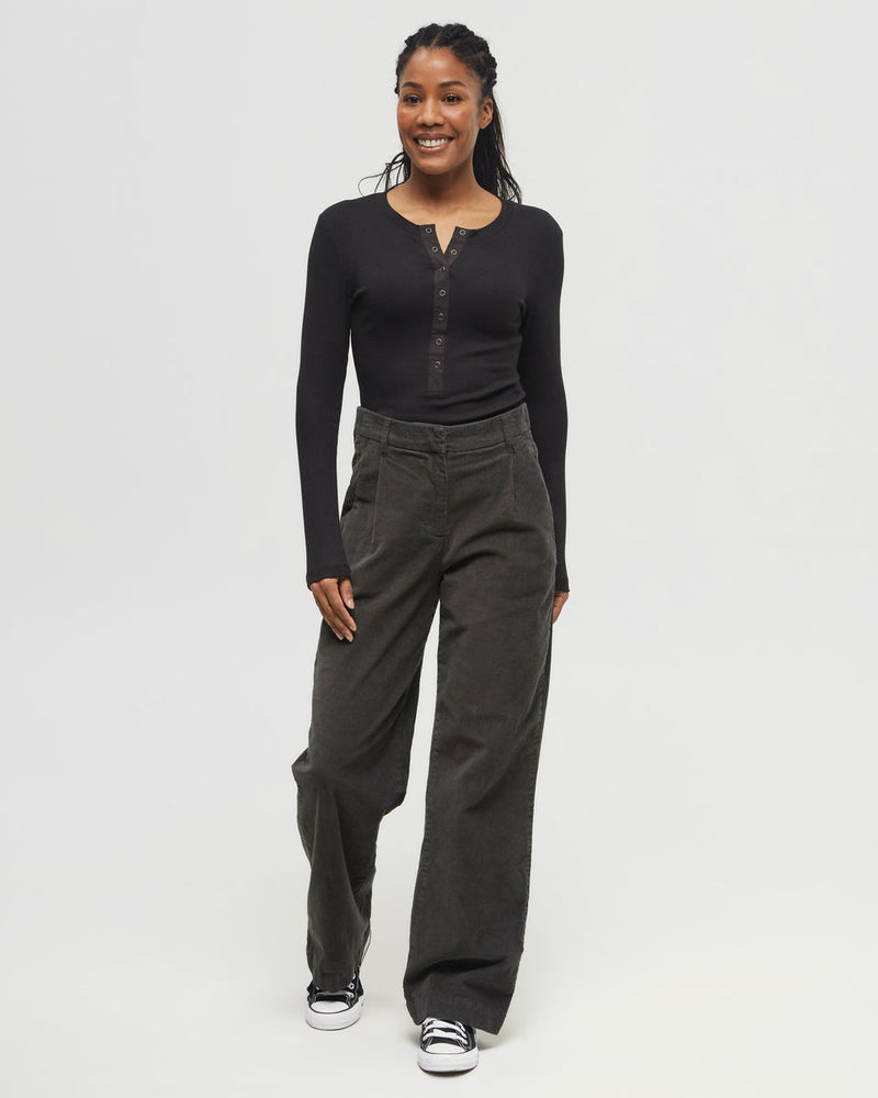 Green-Mid-Rise-Full-Length-Wide-Leg-Pants