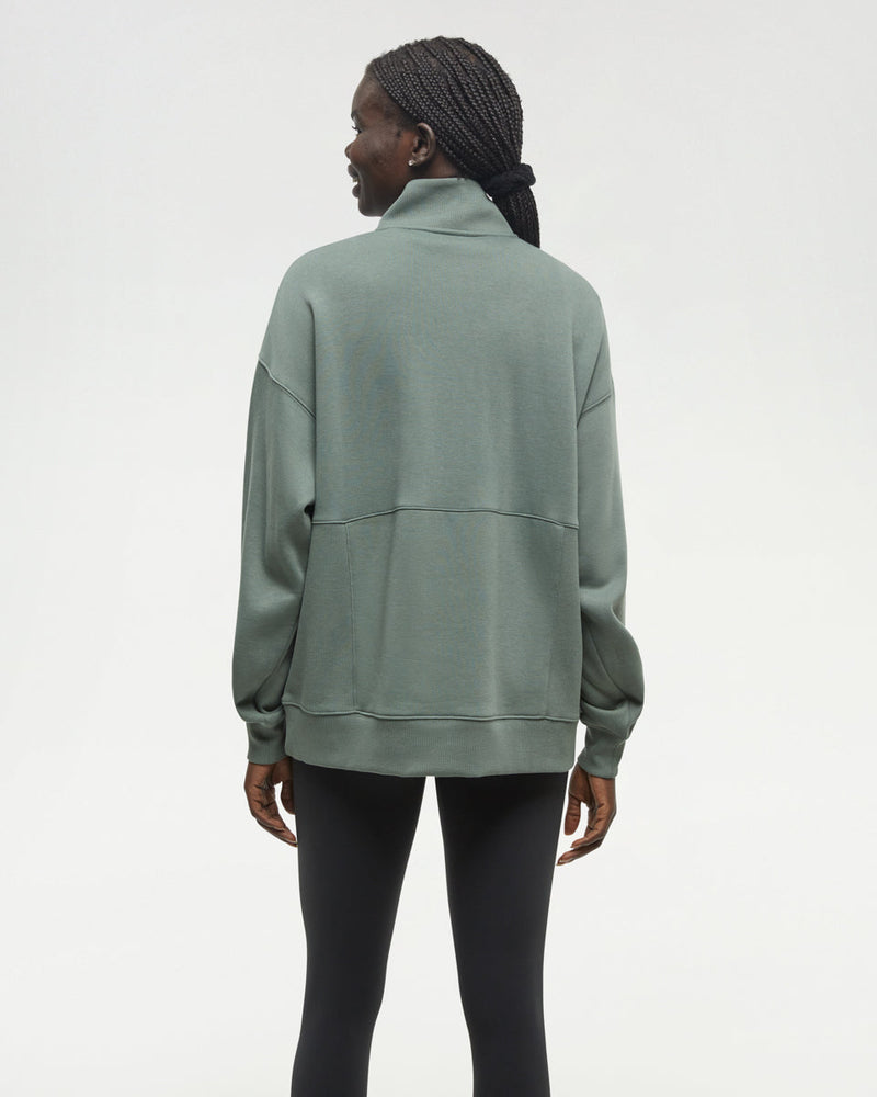 Green-Mock-Collar-14-Zip-Up-Fleece